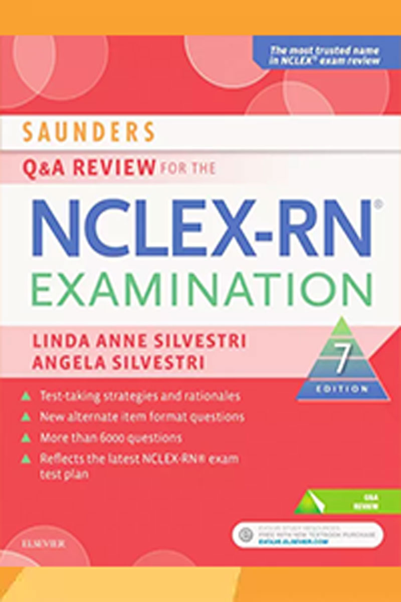 کتاب Saunders Q & A Review for the NCLEX-RN® Examination 2018 | مرور پرسش و پاسخ ساندرز برای آزمون RN-نویسنده لیندا آنه سیلوستری 